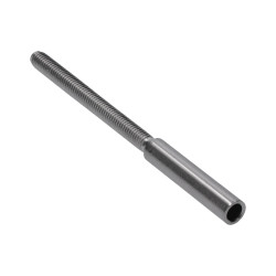 Úchyt pre lanko o 5 mm s vonkajším závitom M6 x 60 mm, nerez Úchyt pre lanko o 5 mm s vonkajším závitom M6 x 60 mm, nerez